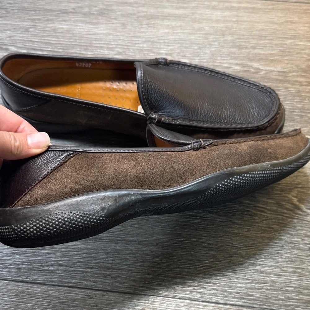 Allen Edmonds Dark Brown Leather Loafers men’s 11.5 (j103)